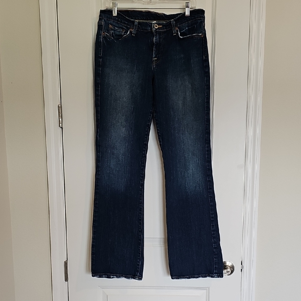 Lucky Brand Blue Flare Wide Leg Jeans